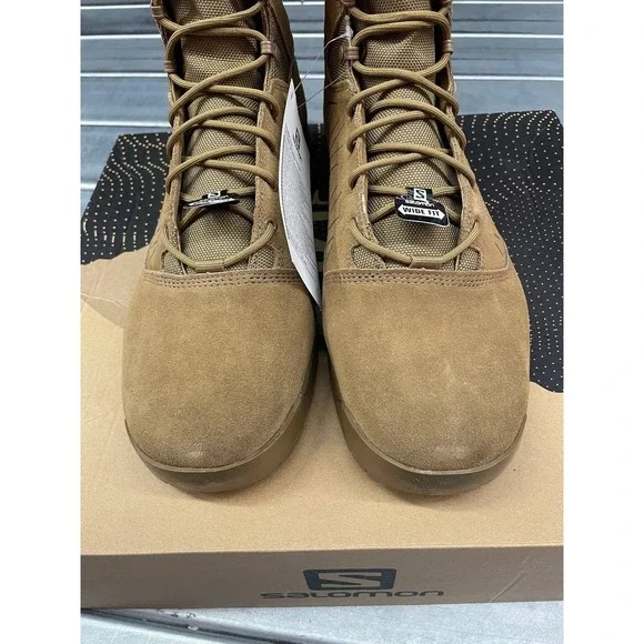 Salomon Guardian Combat Boots Mens 13EE Coyote Suede Leather Lace Up‎ Tactical